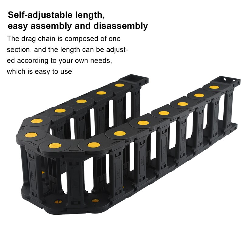 cnc milling machine drag chain engraving machine nylon chain cable trough bridge type engineering enhanced drag chain