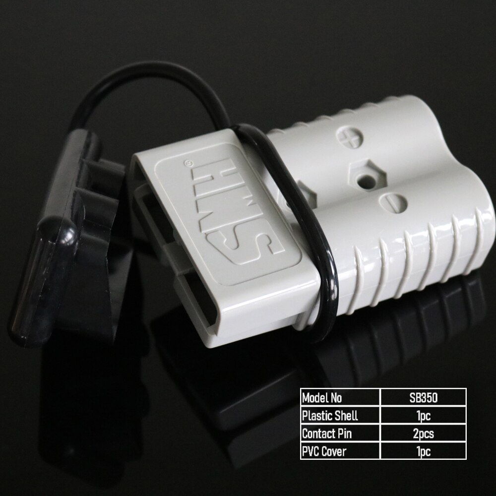 350A 600V AC DC SB350 Power Connector Battery Charger Trailer Plug Connect Car Disconnect forklift Electrical Power Machine: Gray