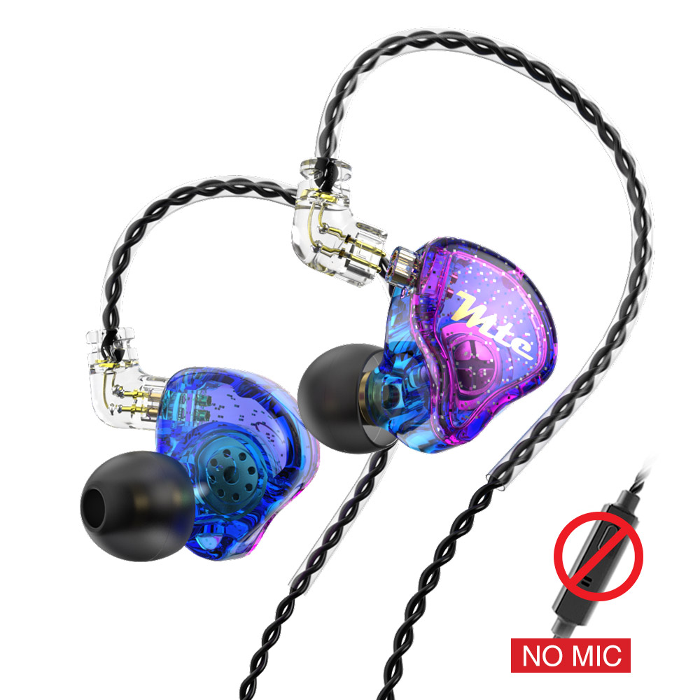 Auriculares dinámicos TRN MTE, auriculares deportivos de música HIFI, auriculares deportivos con cancelación de ruido Hea para TRN VXpro M10 MT1 V90 EDX Pro: Rosa