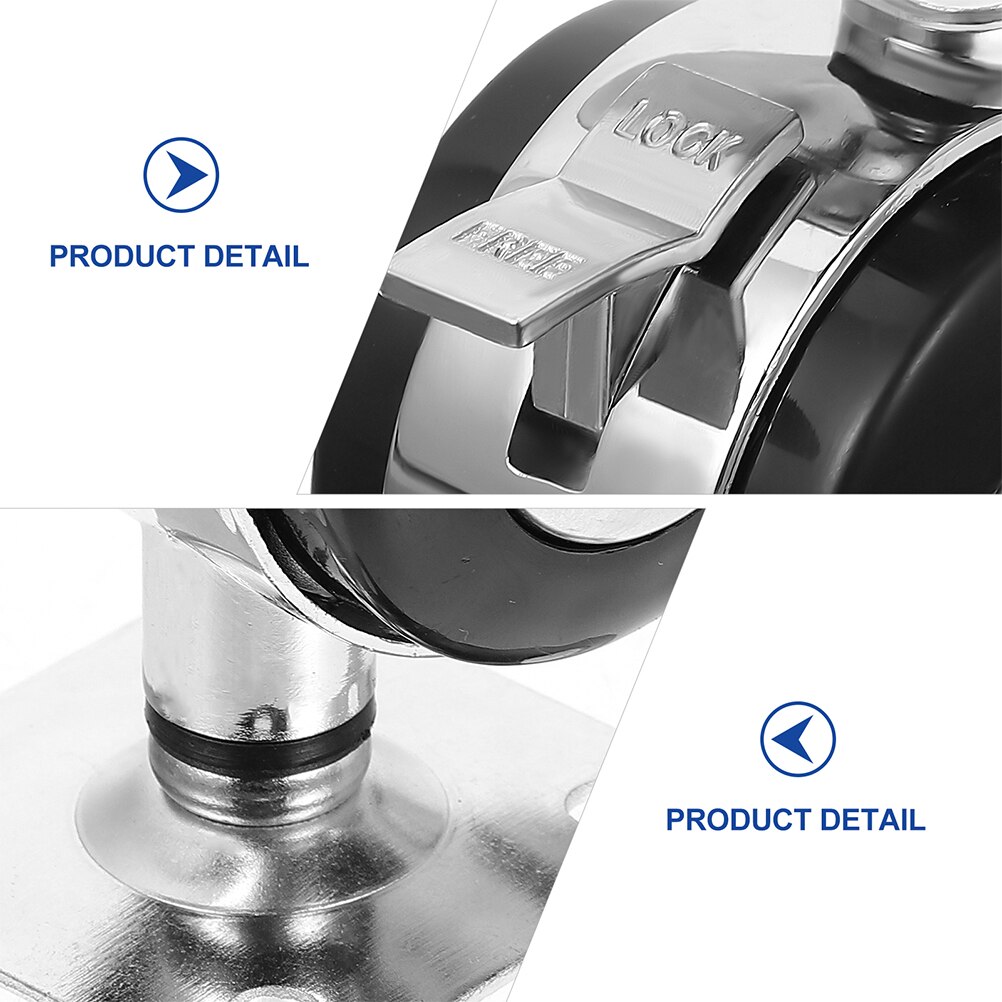 5pcs Office Chair Caster Wheels Furniture Rotation Swivel Wheel