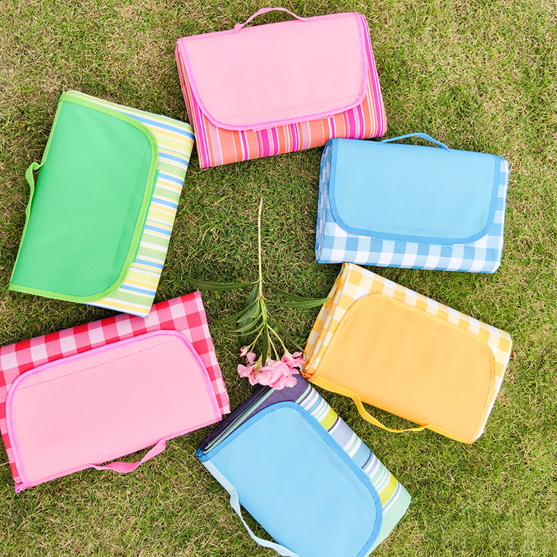 Outdoor Mat Picnic Blanket Waterproof Machine Washable Portable Camping Picnic Ground Mat Folding Beach Blanket