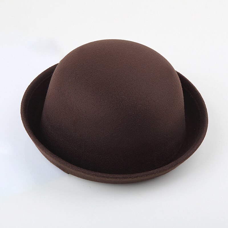 Sombreros de fieltro de lana para mujer, gorro cálido Retro Vintage con estampado de animales, no deformadas, de otoño e invierno,: 2