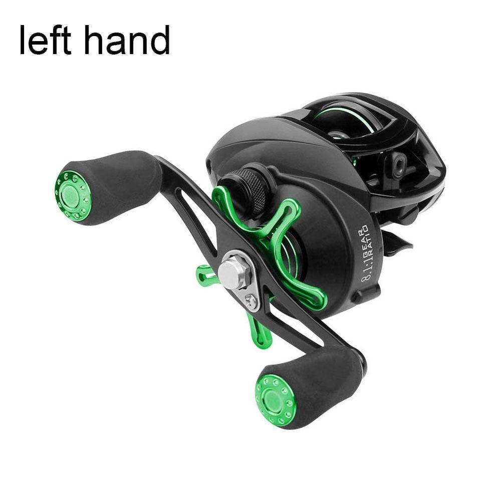 Fiskehjul gedde spinning hjul håndtag line spole saltvand tilbehør fiskeri  y7 o 9