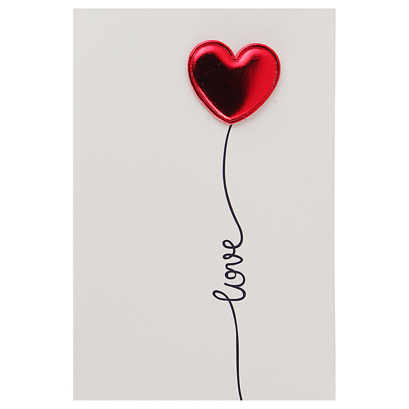 Tarjetas de del Día de San Valentín, tarjeta postal de amor, invitación de boda, tarjetas de felicitación, aniversario para ella, tarjeta de del Día de San Valentín: Blanco