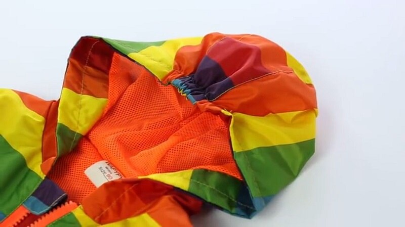 Rainbow Children Jacket Windbreaker Kid Coat Girl boy Spring Autumn Clothing Windcoat 2-7years old Children clothing