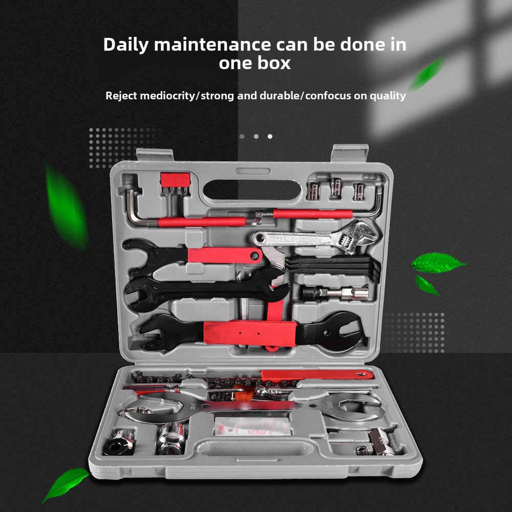 1Set Bike Tool Set for Cyclist Portable Mountain Bike Repair Tools Kit Bicycle Tool Kit Bike Allen Key Tool Socket Spanner
