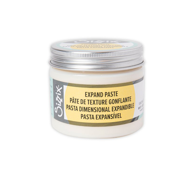 Sizzix Effectz Acrylic Paint Dimensional Paste White Gesso Primer, White Expand Paste White 150ml: Expand Paste