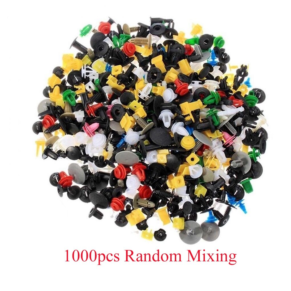 1000 Pcs 30 kinds Universal Mixed Auto Fastener Car Bumper Clips Retainer Car Fastener Rivet Door Panel Liner for All Car: 1000PCS