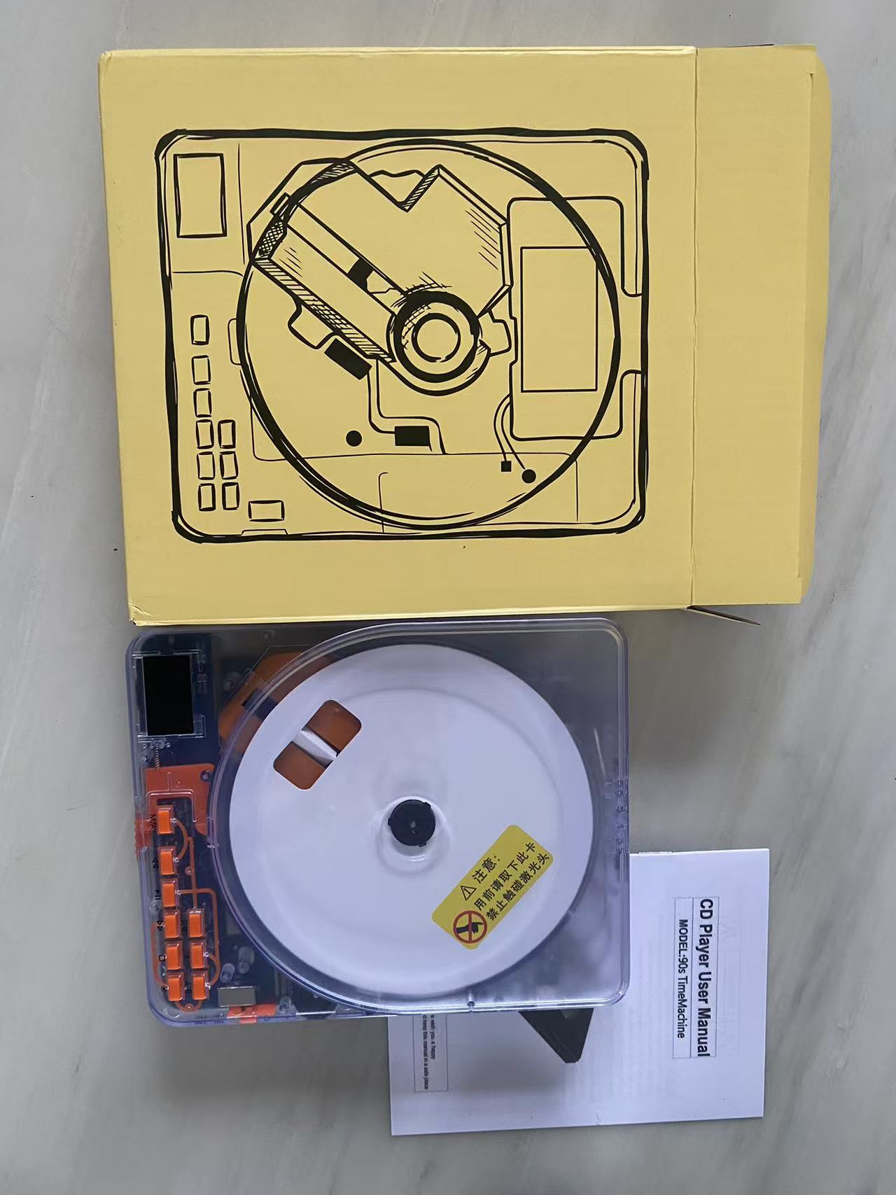 CD28 Portable CD player, walkman, album disc, CD player with Bluetooth transmitter