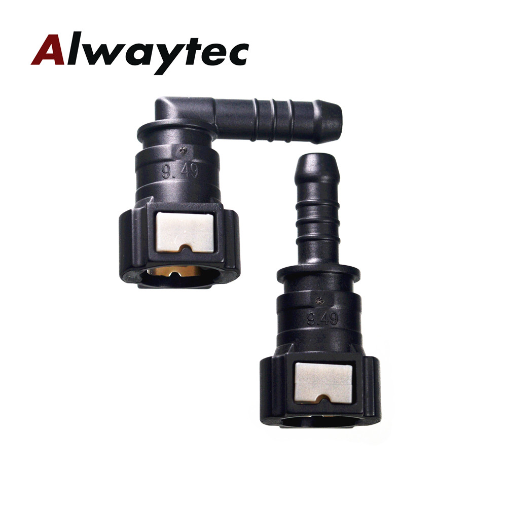 Auto parts Fuel Line Fitting Connector,SAE3/8" Elbow Plastic Coupling Large Hose Connector,