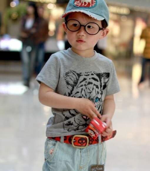 Meisjes tops zomer 100%  cartoon babykleding tijger kinderen menino korte mouwen t-shirts kinderen t-shirts baby meisjes/jongens t-shirt