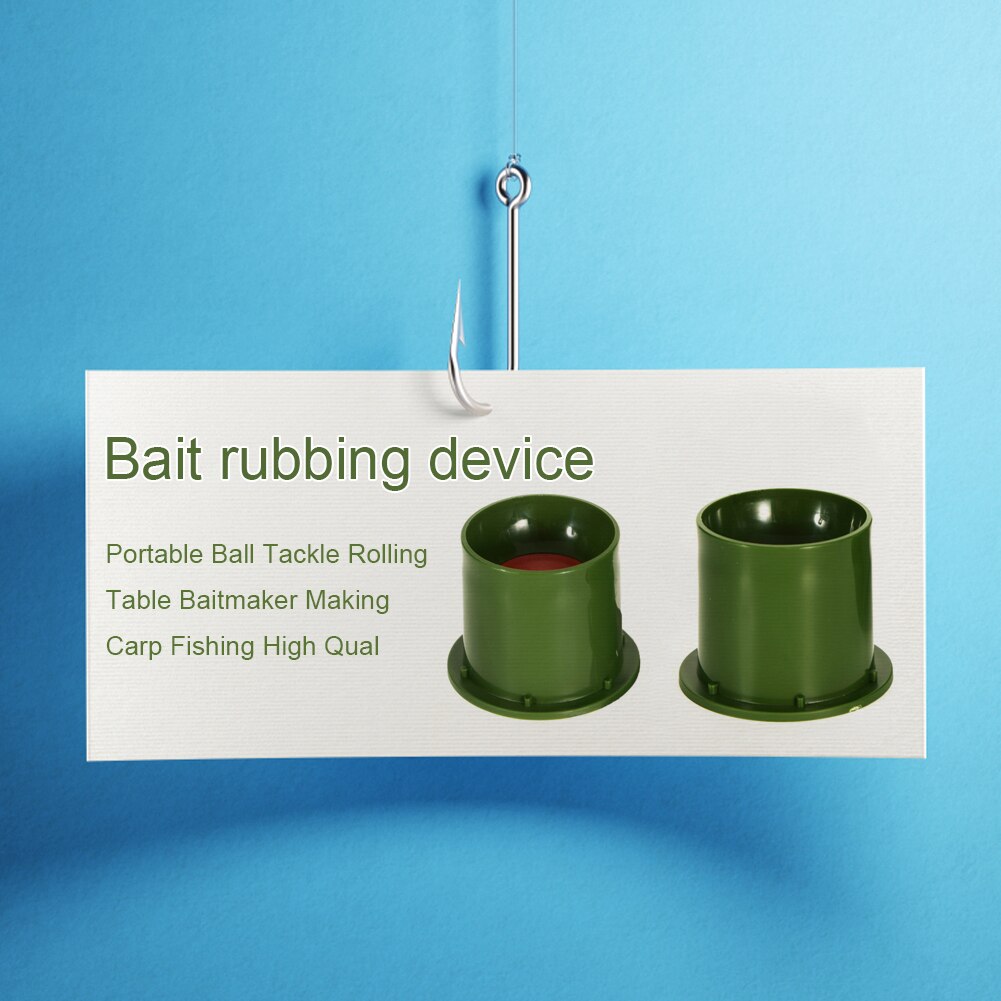 9 * 8 * 6cm fiske bete bollformare mark bete boll bärbar karp maker fiske bete utrustning feeder bete tillverkning tillbehör
