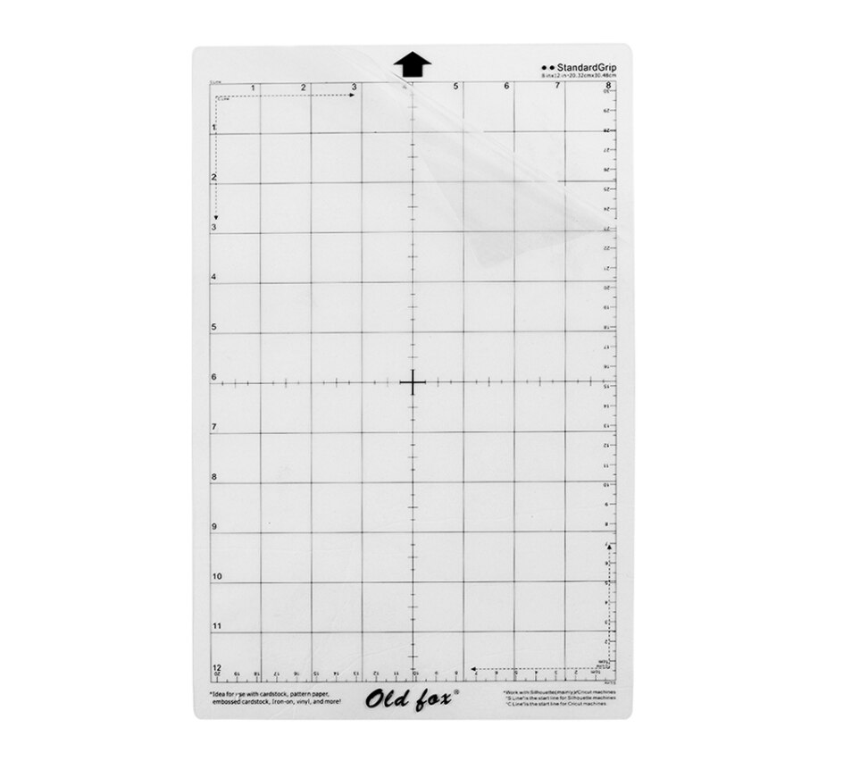 Clear Cutting Mat Adhesive&Sticky Non-Slip Flexible Gridded Cut Mats Suit for Silhouette Cameo Cricut Die Cutting Machine