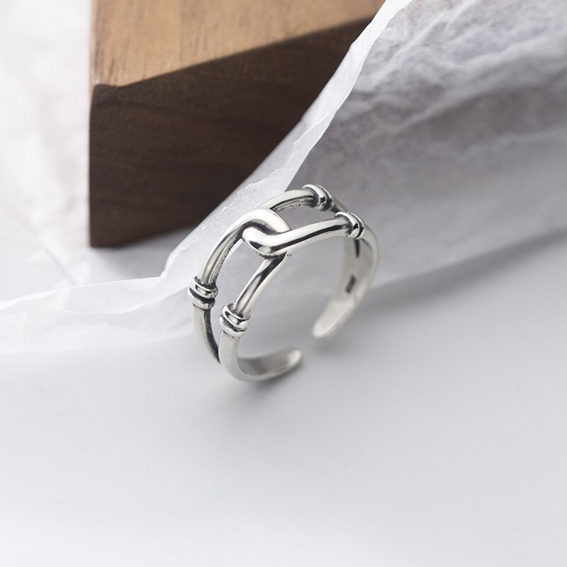Luxe Creatieve Stijl Boho Cross Kettingen Ringen Voor Vrouwen Verstelbare Ring Charm Sieraden