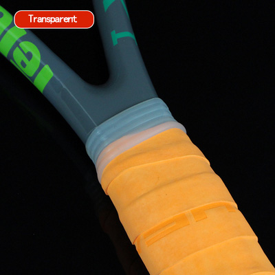 5 sztuk rakieta tenisowa rakieta Fix Ring paletka do badmintona uchwyt rękojeści pierścień rakieta zespół Overgrip Protector: Transparent