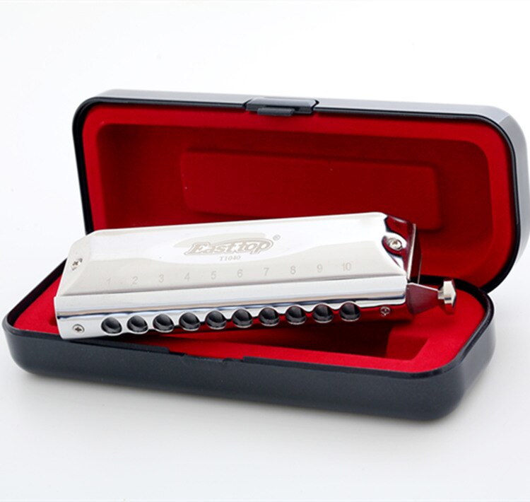 Easttop  t10-40 10- huls 40- tone musikinstrument kromatisk mundharmonika: Default Title