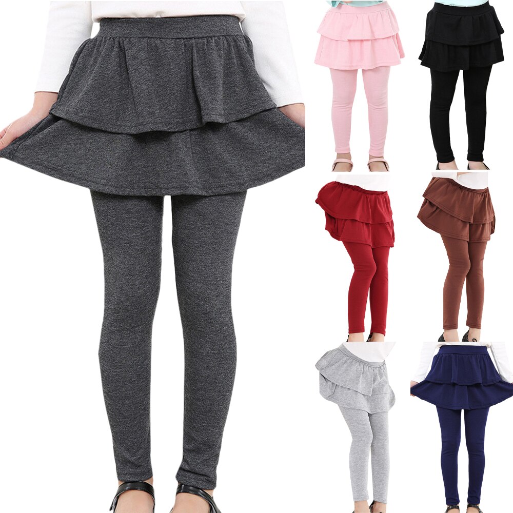 Mallas con volantes para niñas, ropa plisado liso, 2 piezas