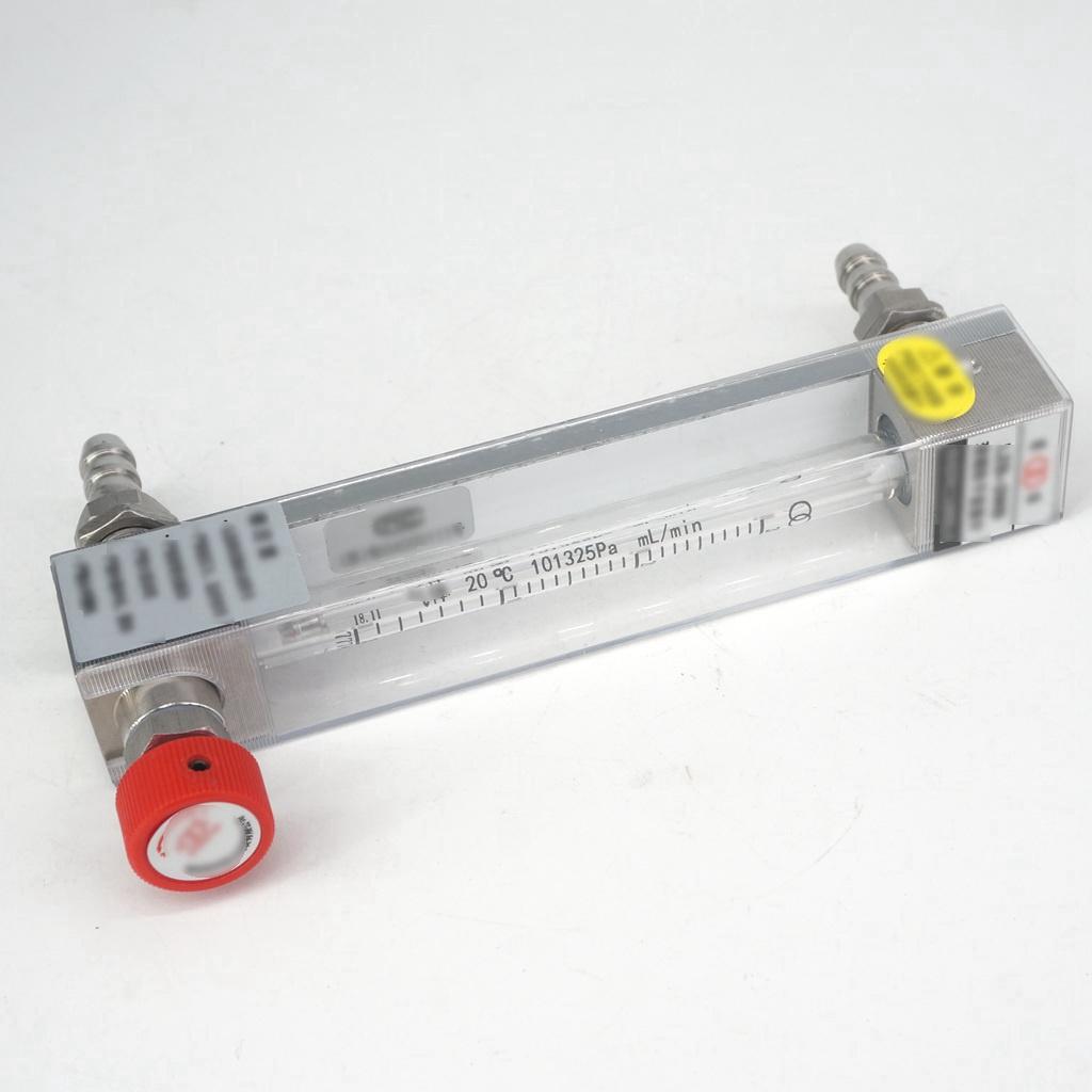30-300ml/min Inner Port 3mm Panel Gas Air Flow Meter Rotameter With Control Valve