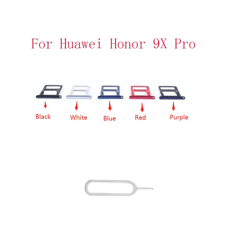 Sim Card Tray Slot Houder Adapter Connector Voor Huawei Honor 9X Pro Vervangende Onderdelen