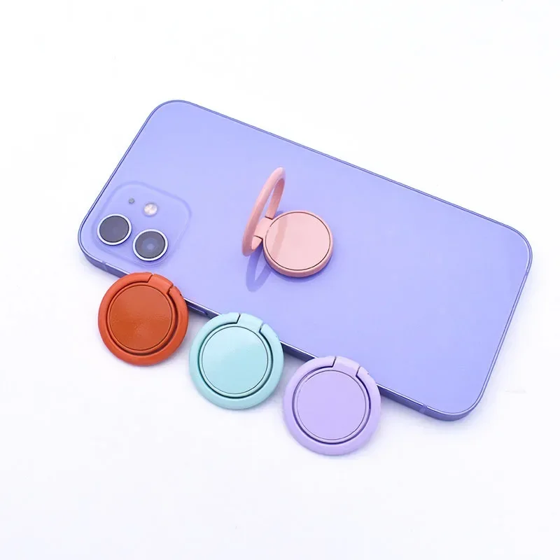 2025 Macaron Color sólido teléfono anillo hebilla soporte teléfono móvil soporte teléfono-agarre teléfono móvil accesorios teléfono-anillo