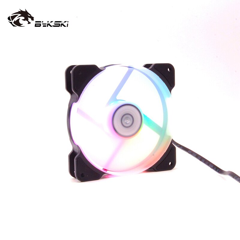 Bykski Pc Case Fan Passen Snelheid/A-RGB Koelventilator 120Mm Stille Remote Computer Cooler Cooling Licht Led 5V Rgb Case Fan Cpu Pc: 1 fan