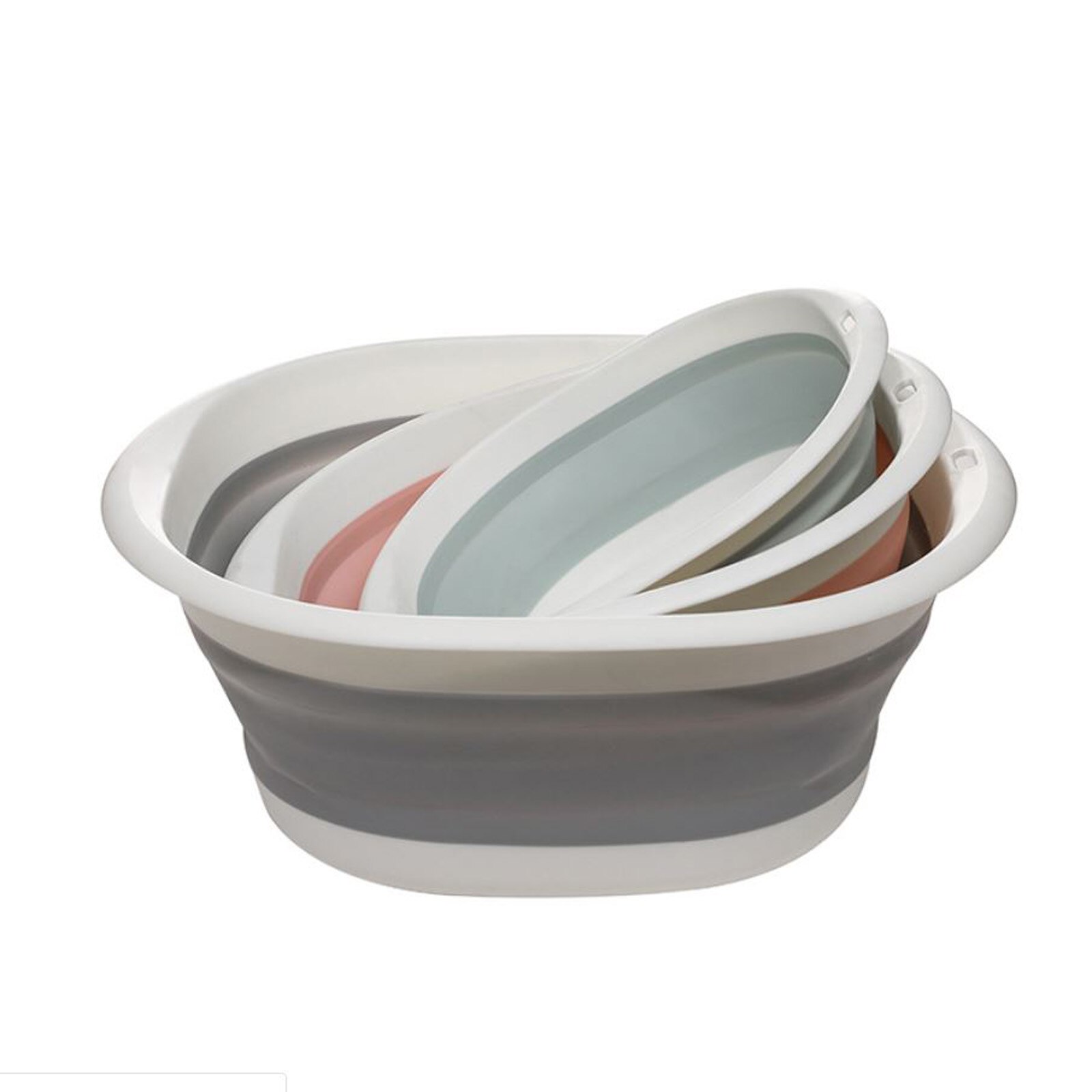 Wash Basin barrel Portable Foldable Plastic Footbath Wash Bowl Washtub Home Travel durability toughness washing face vegetable