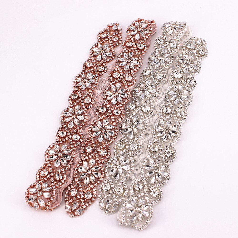NäHenne Auf Bling Braut Strass Applikationen Motiv Patch für Hochzeit Kleider DIY Gürtel Handgemachte Perlen Fix Silber Kristall Applikationen