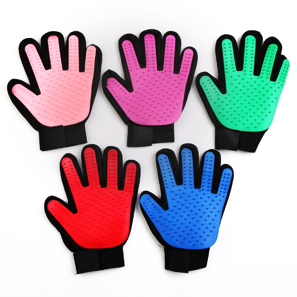 Gant de toilettage doux et efficace pour animaux de compagnie, accessoire de nettoyage pour chiens et chats, , en Silicone