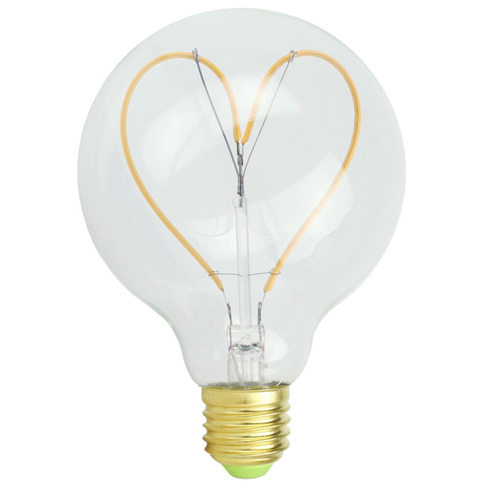 LED Glühbirne Ball Jahrgang Herz Geformt Licht Bauen-in Lampen retro Glas Dekorative Lampe Licht für Heimat Bar Cafe (Spannung 110-13: wie gezeigt