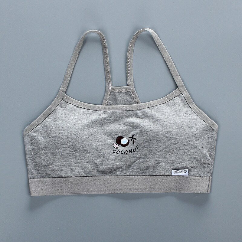 Biustonosz dla dziewczynek 12 16 lat bielizna biustonosz bawełna dzieci Adolescente trening oddychający nastoletni stanik sportowy: 5