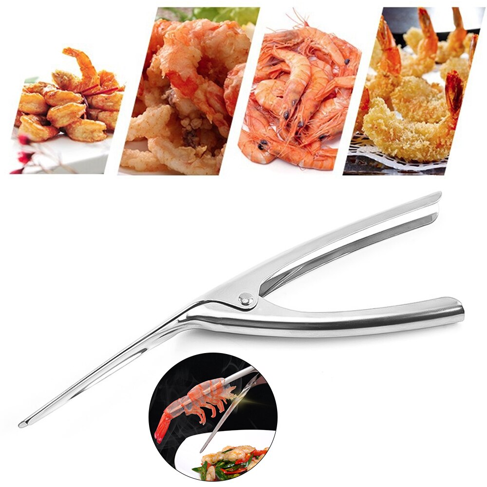 Shrimp Peeler Stainless Steel Prawn Peeling Deveiners Fishing Peel Device Cooking Seafood Gadgets Kitchen Tools Accessories