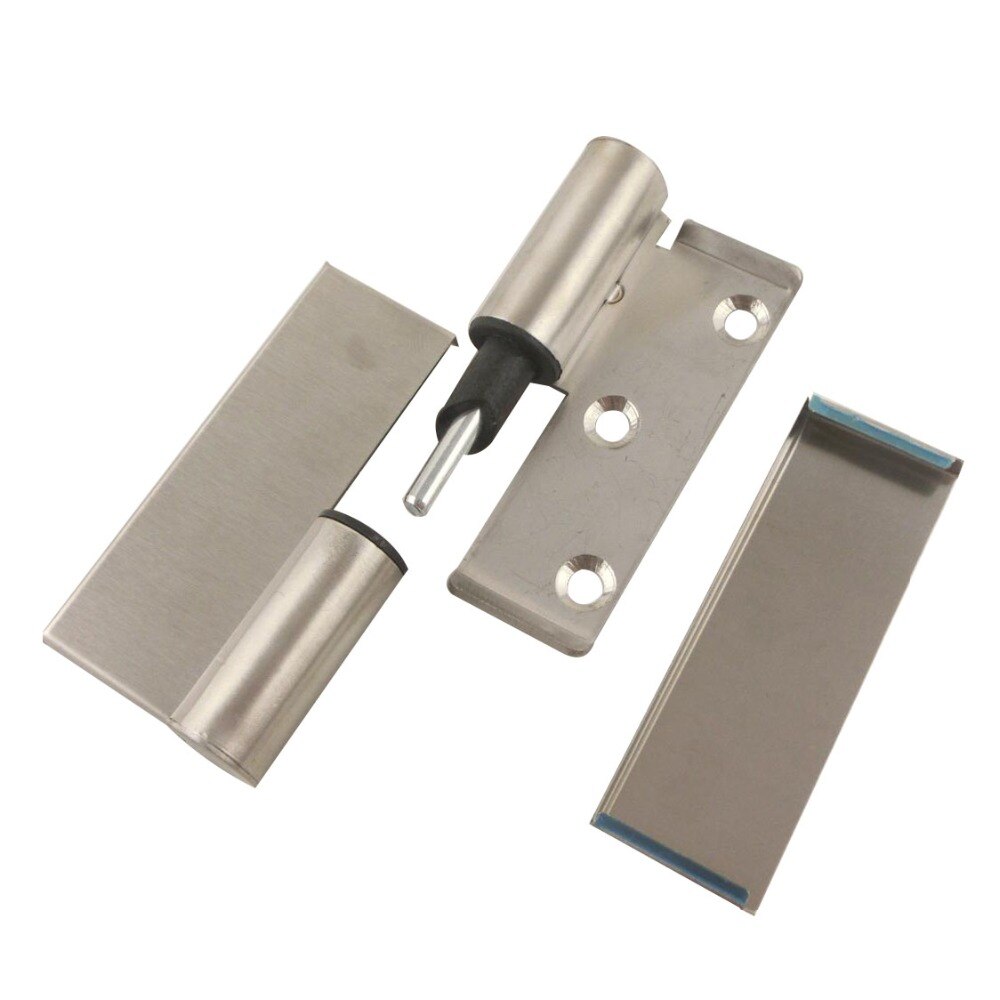 2pcs Stainless Steel Door Hinges Automatic Close for Restroom Patrition Public Toilet Door Hinge