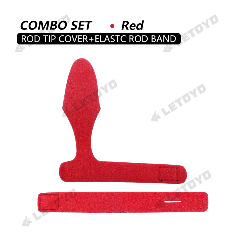 LETOYO 2 4 6 pièces épaissir ferme canne à pêche support ceinture sangle avec bouchons coulée filature canne porte-cravate accessoires de pêche outils