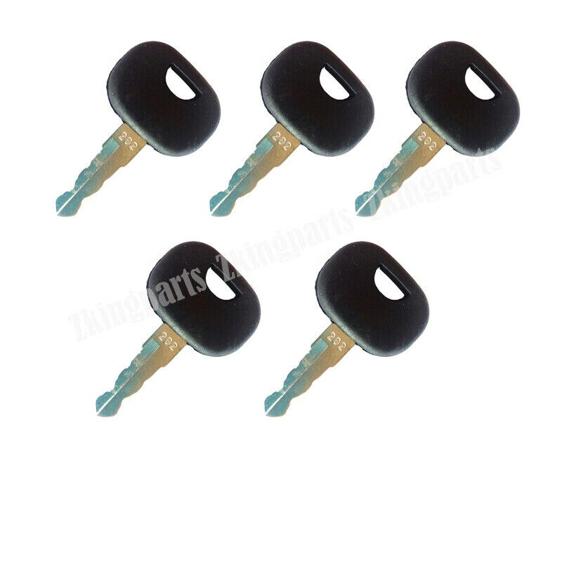 5PCS Heavy Equipment Key 202 RE183935 ELI80-0093 Fits For Volvo Compact Loader