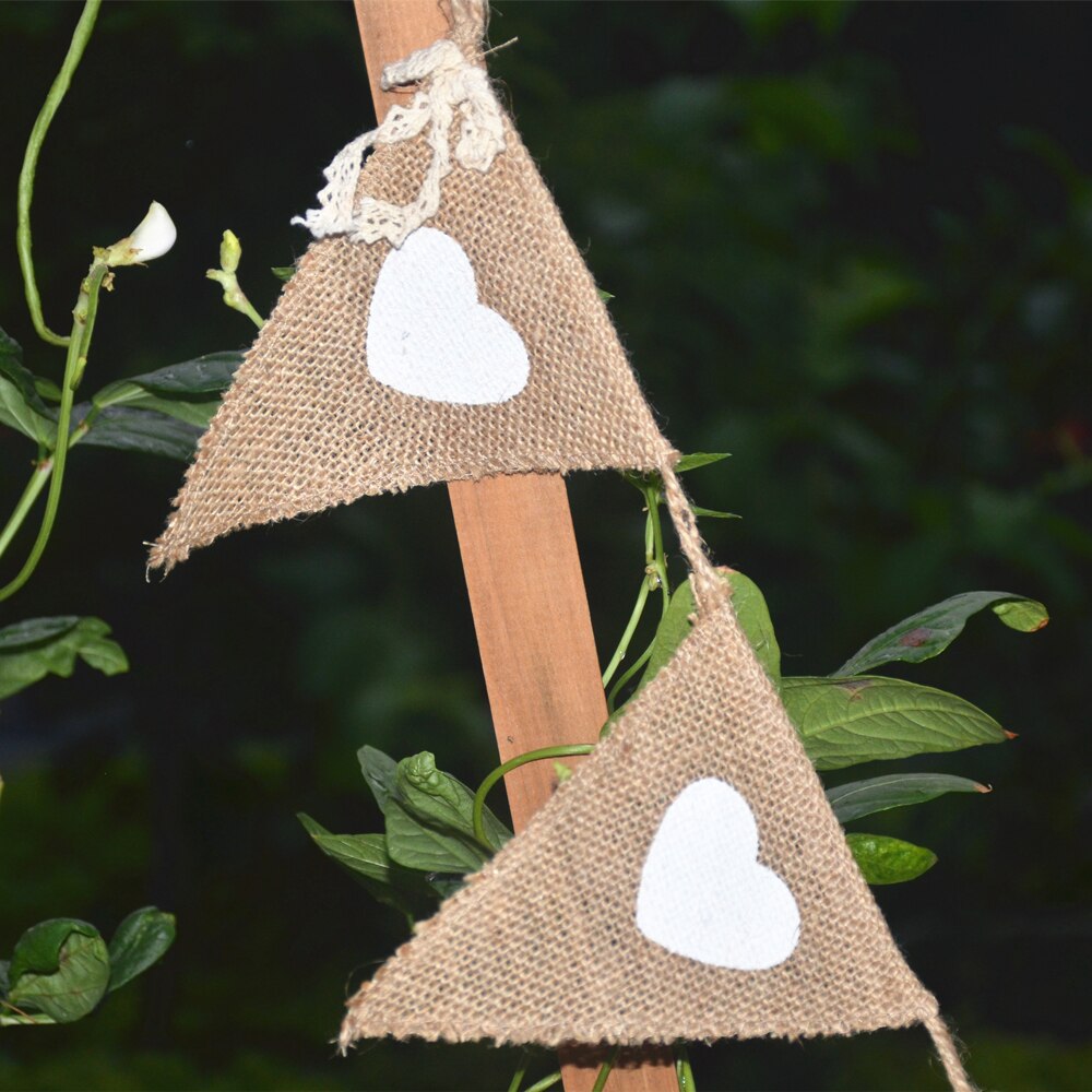 Mr Mrs Wedding Photo Props Banners Jute Bunting Marry Rustic Garland Flag Party Wedding Decoration Burlap bunting