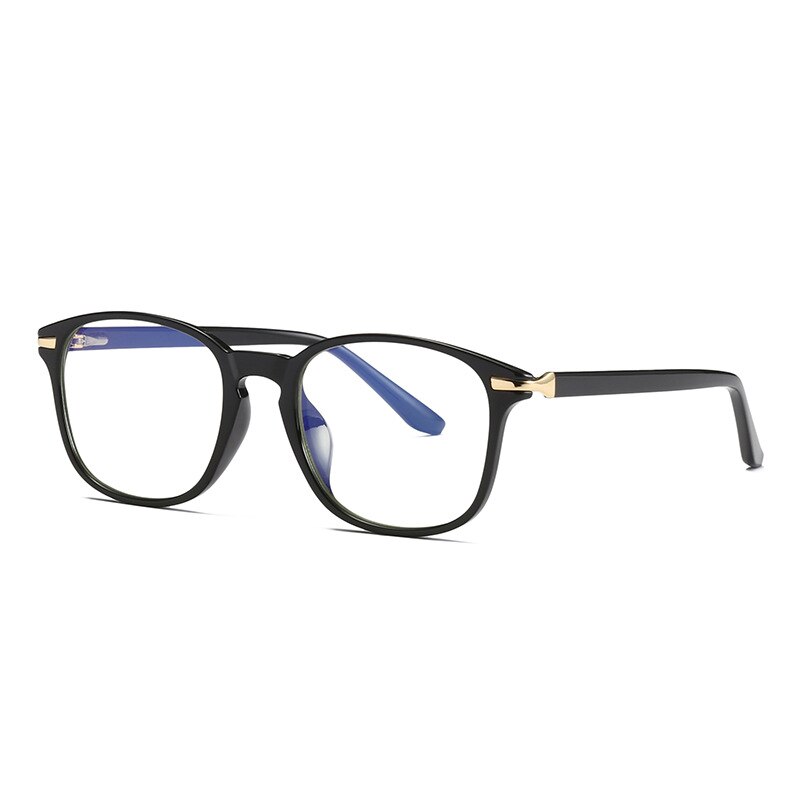 Gafas TR90 ultraligeras para hombre y mujer, monturas para ordenador, 49508: C1Black