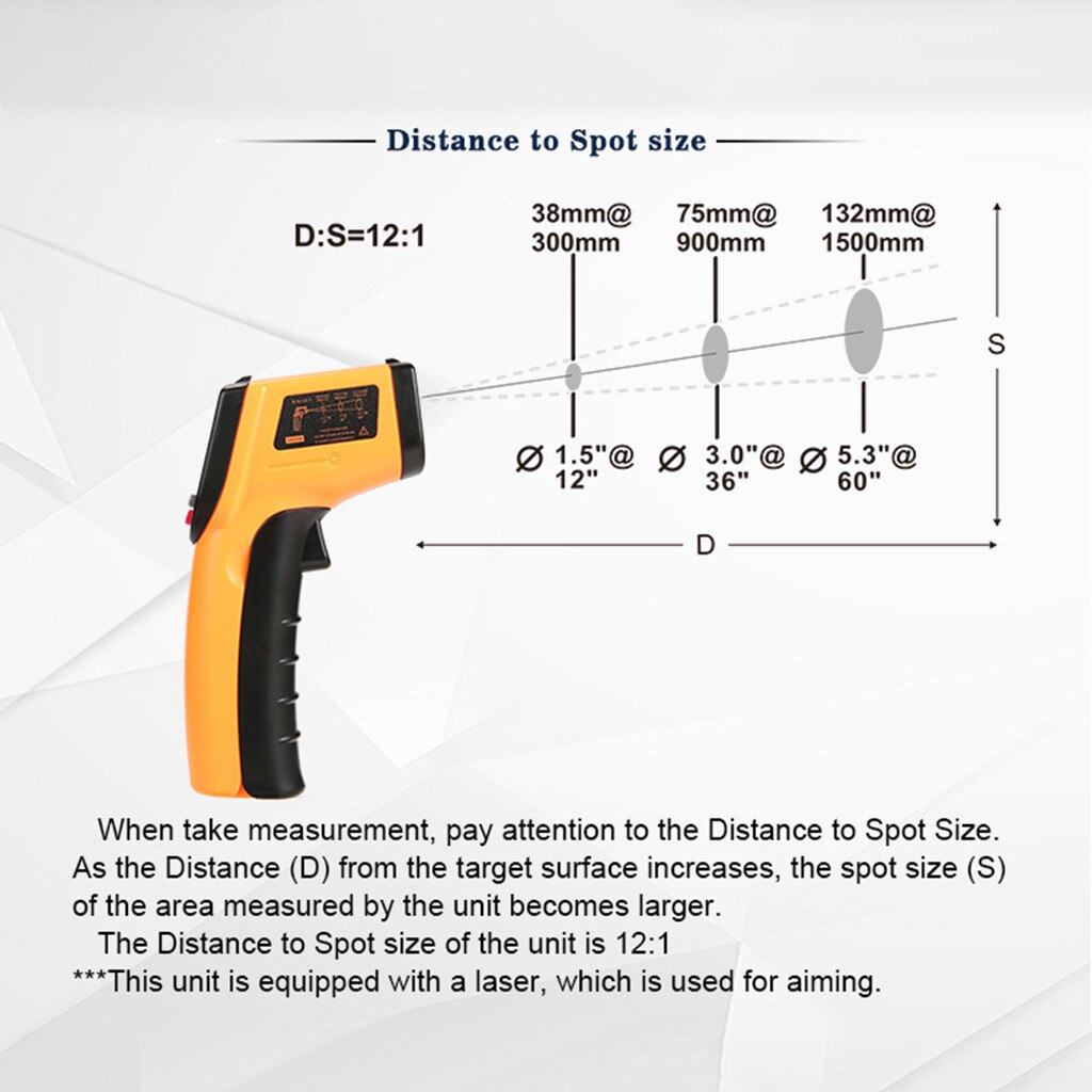 High-precision Infrared Thermometer For Industrial Object Surface Infrared thermometer on the surface of industrial objects