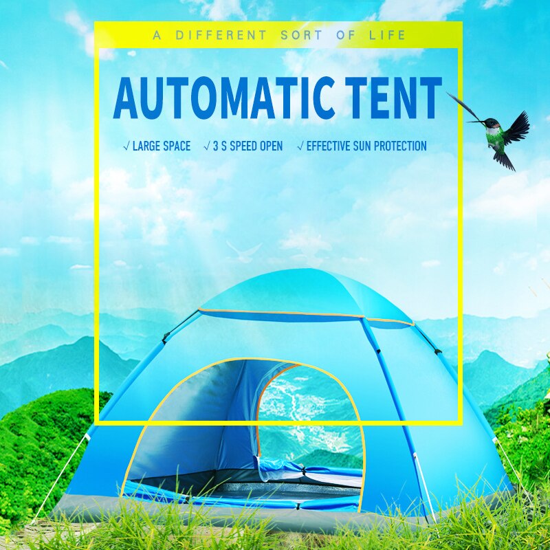 3-4 Personen Grote Ruimte Ultralight Tenten Outdoor Camping Tent Reizen Naturehike Tent Voor Camping Zon Bescherming Anti-mosquito