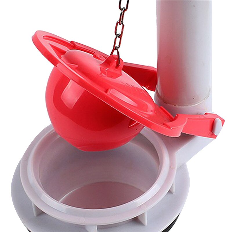 Red 3-inch Toilet Flapper with Chain, Toilet Stopper Flapper, Universal for American Standard, Easy to Install