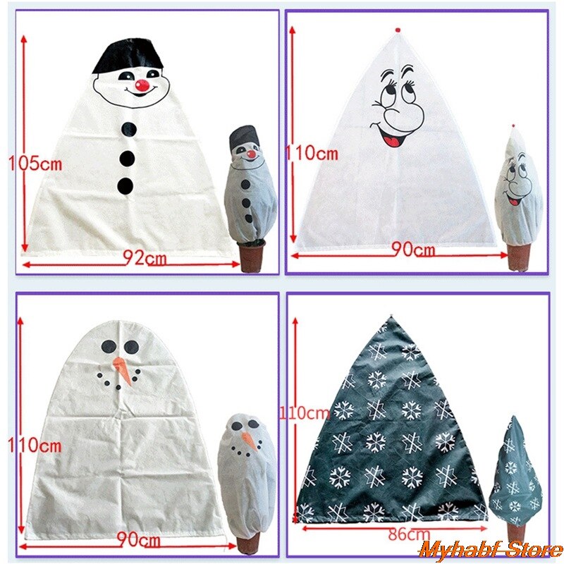 Kerst Outdoor Plant Cover Winter Warm Boom Struik Planten Beschermende Tas Vorst Bescherming Cover Voor Home Yard Garden Decor