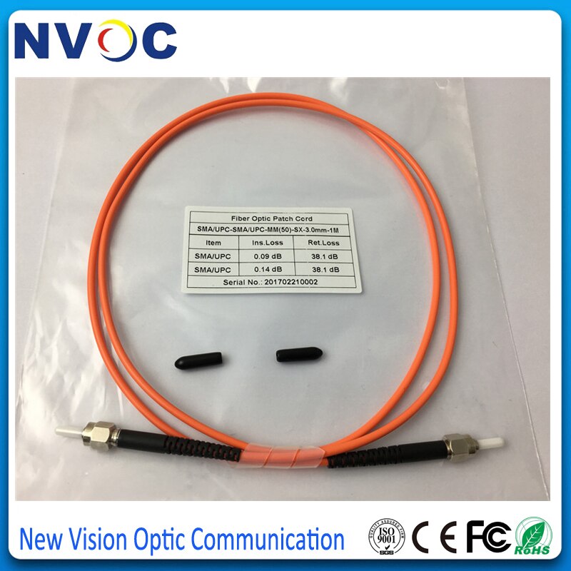 SMA-SMA MM(62.5/125) Simplex 1M,PVC Jacket,3.0 mm SMA Fiber Optic Patch Cord