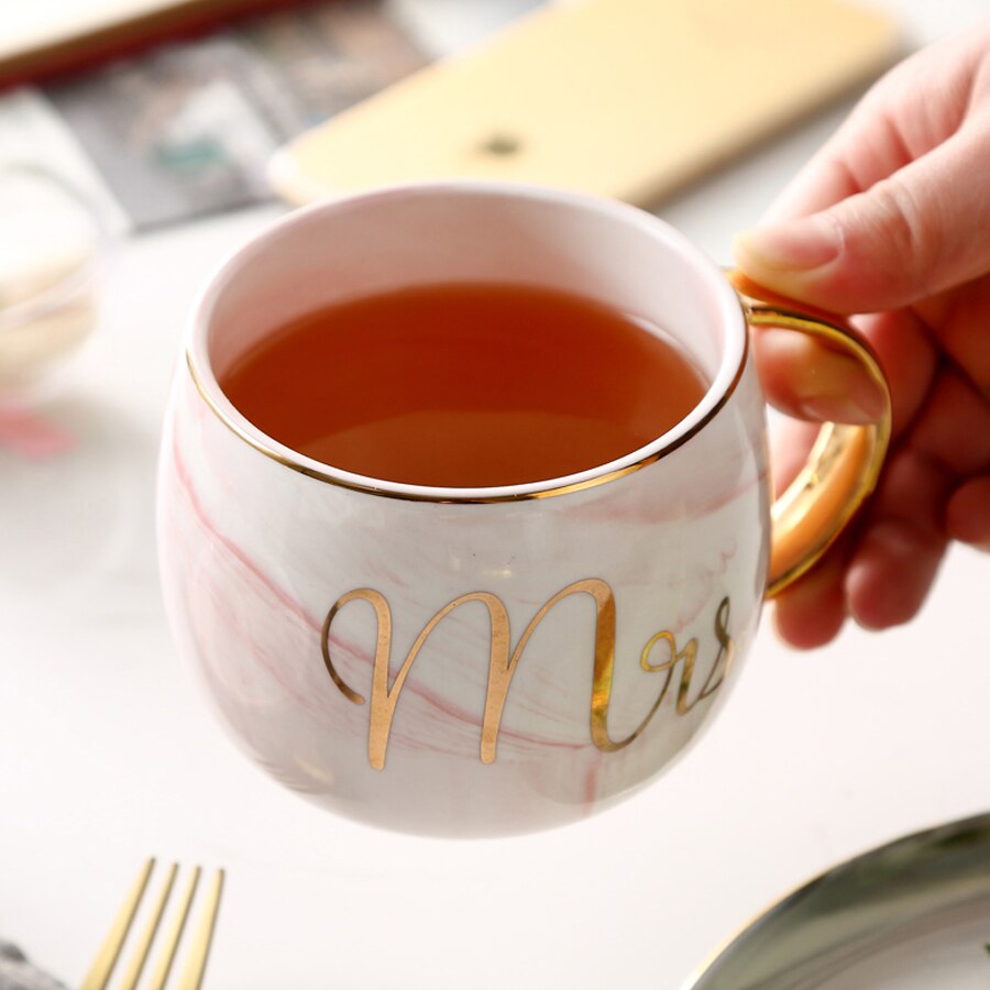 Muzity keraamiset kahvimukit marmoriset teemukit posliini aamiaismaitomuki