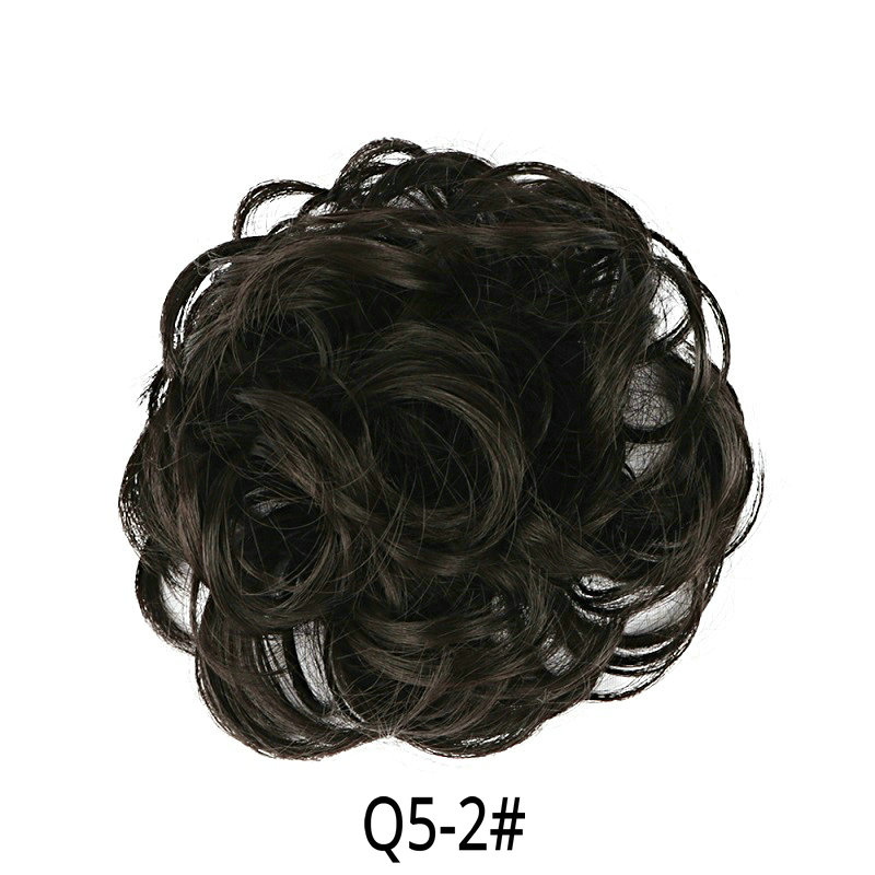 Chignon Hair Bun Hair Pieces Hair Scrunchie Extensions Synthetic Wig For Women Curly Chignon Accessories Hairpiece Extension: Q5-2