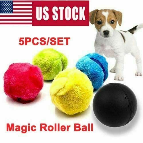 Elektrische Hond Kat Huisdier Speelgoed Automatische Magic Roller Bal Speelgoed 5 Stks/set