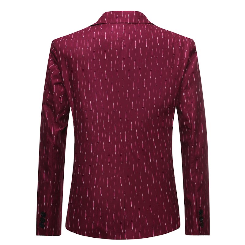 Blazer hombre mænd blomstret print blazer jakkesæt slim fit party single botton mandlig blazer og jakkesæt jakke overtøj frakke