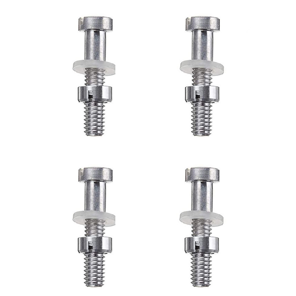 4pcs Turntable Mounting Screws - Metal Headshell DIY Replacement Parts for LP Vinyl Record Players
