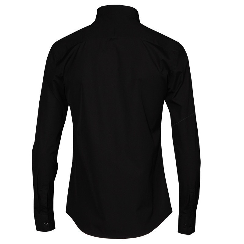 Primavera hombres mariposa vestido de boda bordado camisas entallado oficina trabajo solapa cuello Camisetas camisa de hombre blanco Formal superior