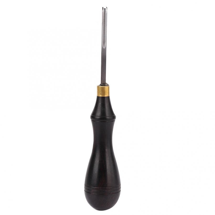 Lederen Rand Blade Ebbenhouten Handvat Diy Leather Craft Edger Trimmen Tool Beveling Skiving Snijden Lederen Craft Rand Beveller Tool