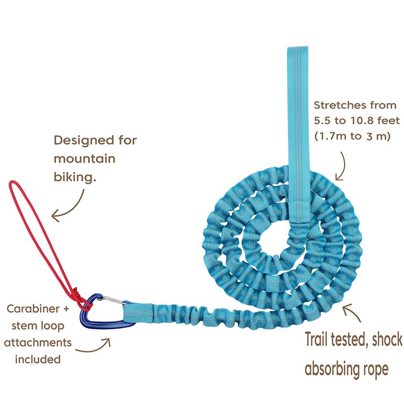 Cuerda elástica para bicicleta de montaña y ciclismo, cuerda de remolque para exteriores, Cable de transporte, Compatible con todas las bicicletas