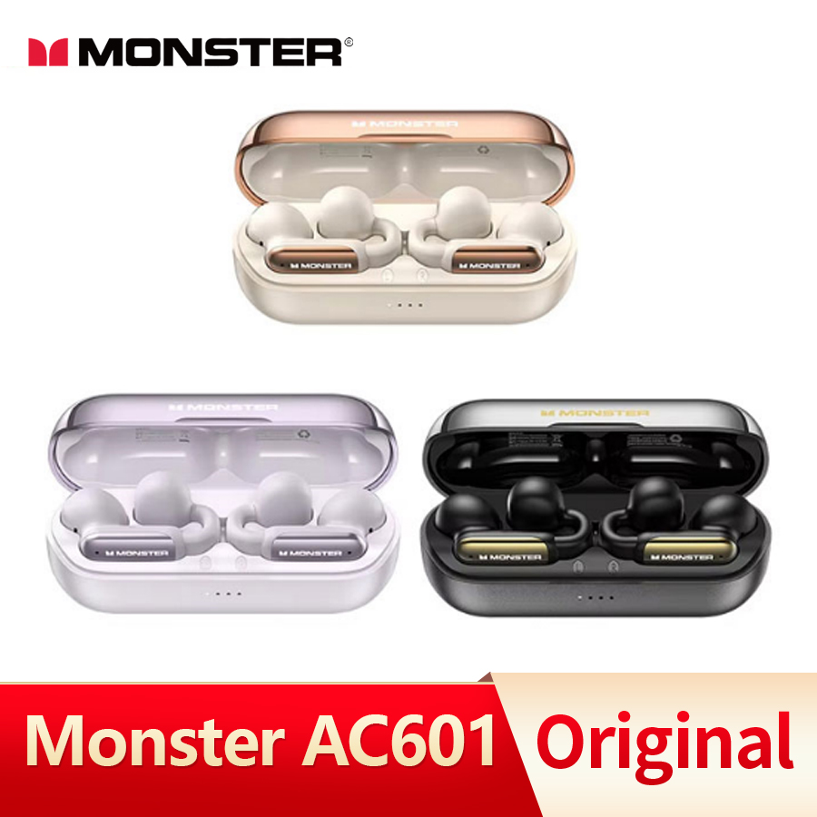 Monster AC601 TWS auriculares Bluetooth estéreo HiFi HD llamada Clip en auriculares reducción de ruido auriculares para juegos deportes al aire libre correr